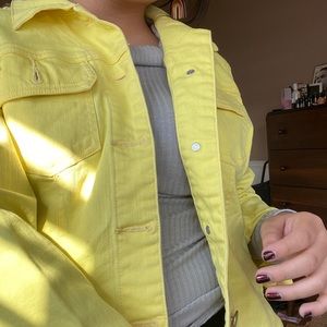 Yellow jean jacket